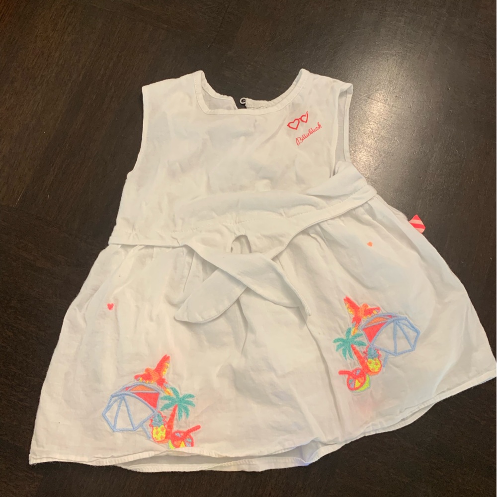 Billie Blush White Sundress
